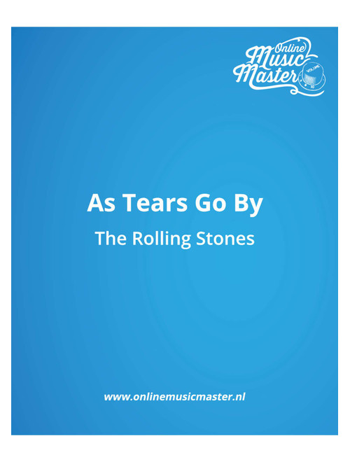As Tears Go By (Arr. Hubert van Eggen) - Marianne Faithfull (Guitar Tab)