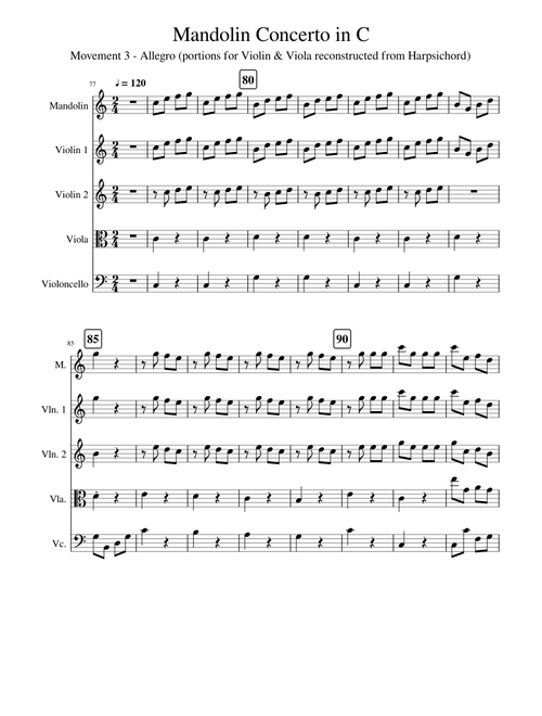 Vivaldi Mandolin Concerto in C