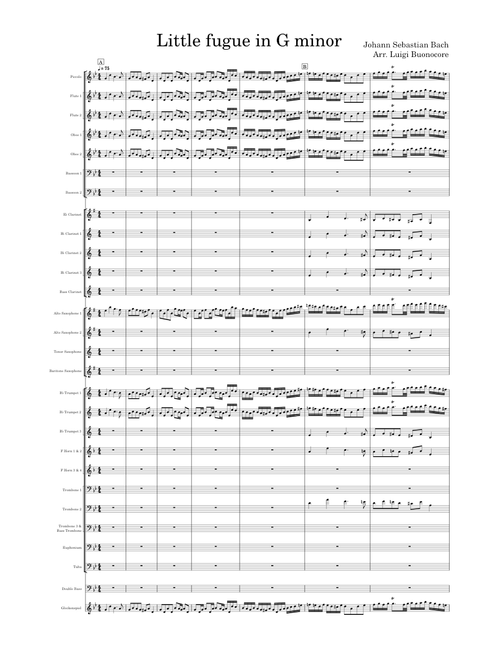 Little fugue in g minor – Johann Sebastian Bach Little for concert band