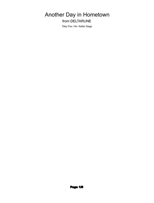 Another Day in Hometown - Deltarune Chapter 3-4