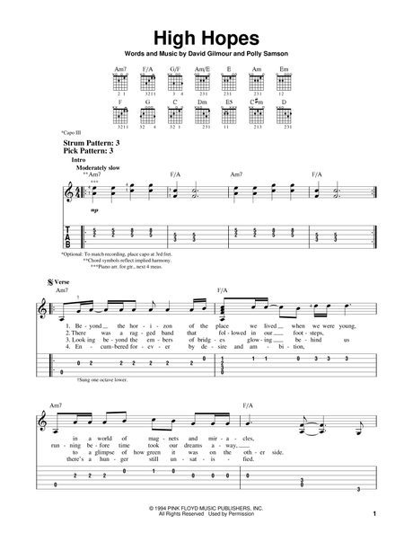 Pink Floyd – Anthology by pink Floyd – Digital Book | MuseScore.com