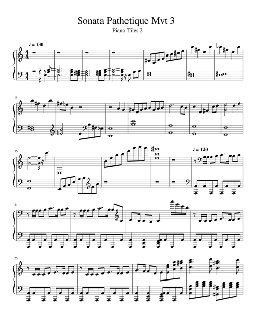 o2jam -V3 - _ - Beethoven Unleashed sonata V3 - _ - sonata pathetique mvt. 3 (piano tiles 2)