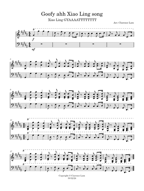 Xiao ling piano – Clairebearuwu