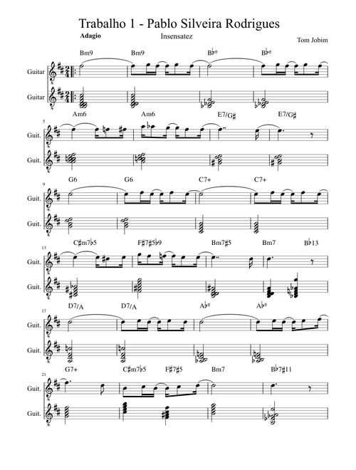 Insensatez - Tom Jobim e Vinícius