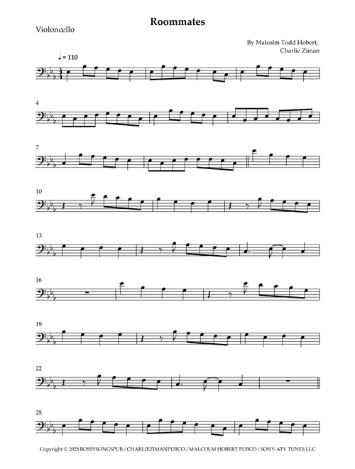 Roommates (Arr. Wesley S. SIlva) - Malcolm Todd Hobert, Charlie Ziman (Cello Solo)