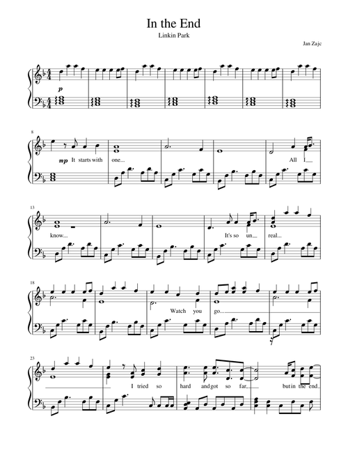In the End - Linkin park
