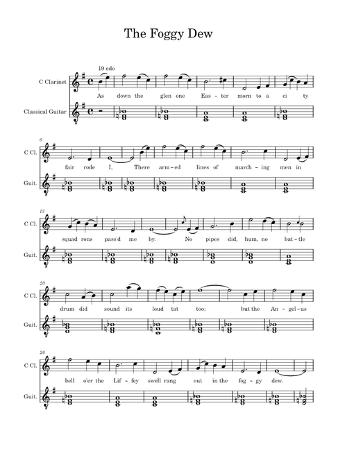 The foggy dew – Misc Traditional