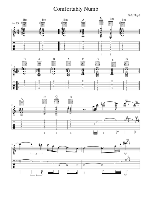 Comfortably Numb - Pink Floyd