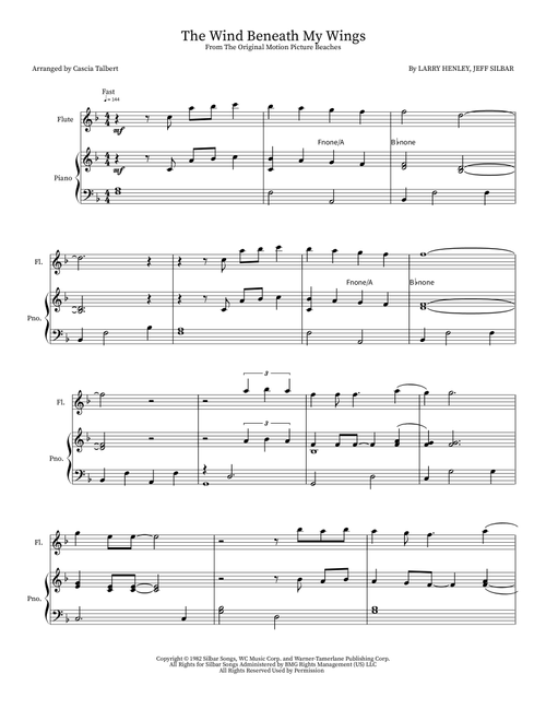 The Wind Beneath My Wings (Arr. Cascia Talbert) - Bette Midler (Instrumental Solo)
