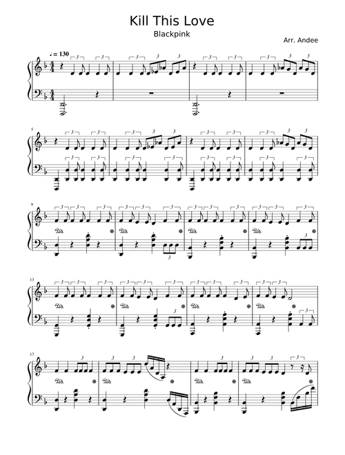 Kill This Love - Blackpink (Arr. Andee)