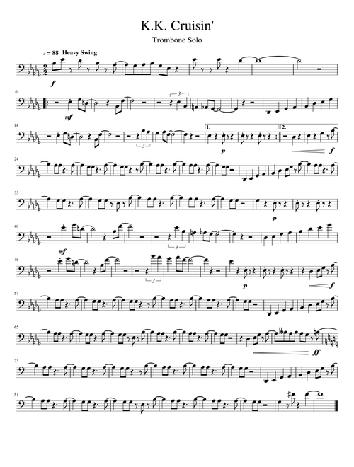 Animal Crossing: K.K. Cruisin' - Trombone Solo
