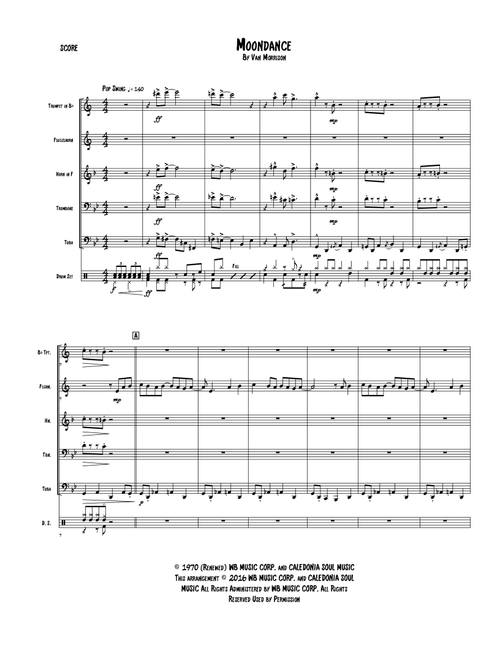 Moondance (Arr. Tim Olt) - Van Morrison (Brass Ensemble)