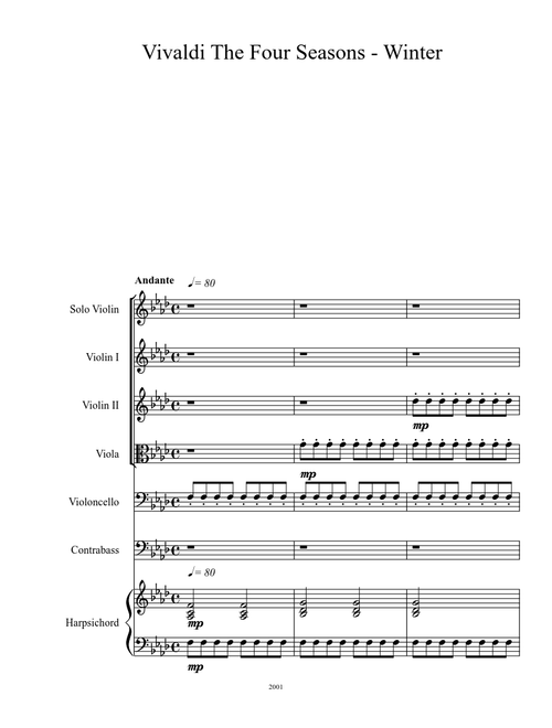 Vivaldi The Four Seasons, Winter