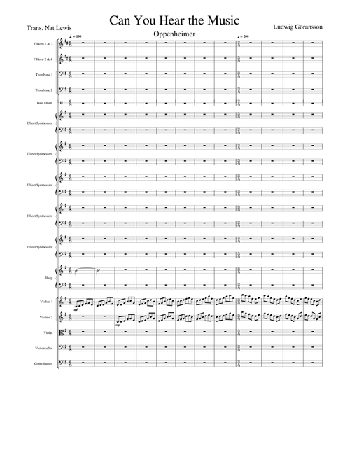 Can You Hear The Music – Ludwig Göransson (from Oppenheimer)