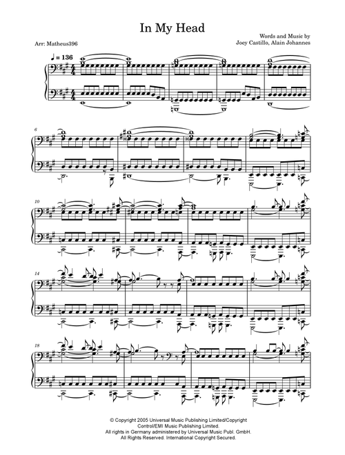In My Head (Arr. Matheus Ribeiro) - Queens Of The Stone Age (Piano Solo)