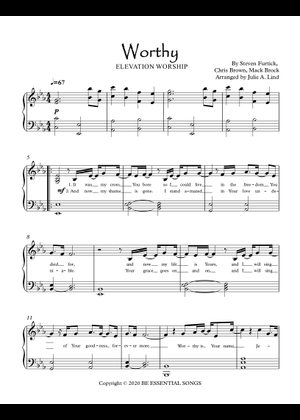 Worthy - MATT REDMAN, STEVEN FURTICK, CHRIS BROWN, MACK BROCK Sheet ...