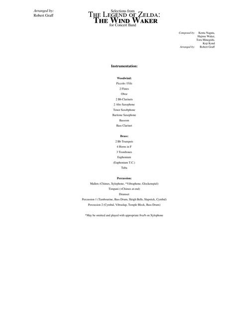 (Selections from) The Wind Waker (for Concert Band)