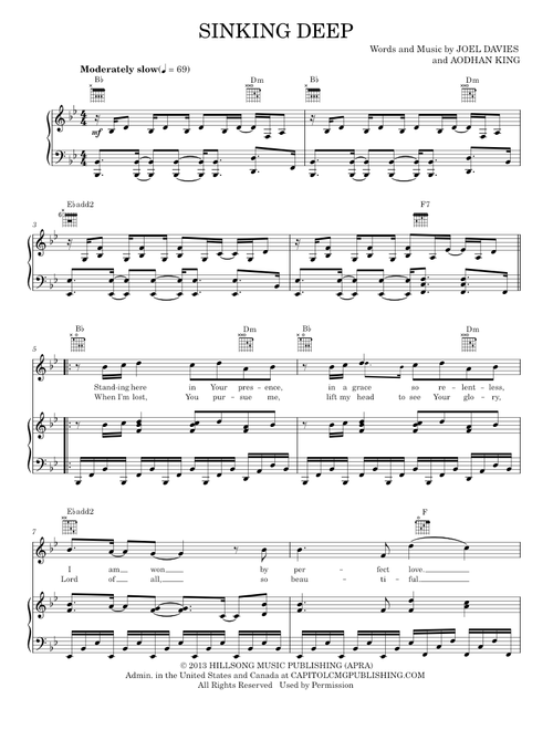 Sinking Deep - Aodhan King (Piano-Vocal-Guitar)