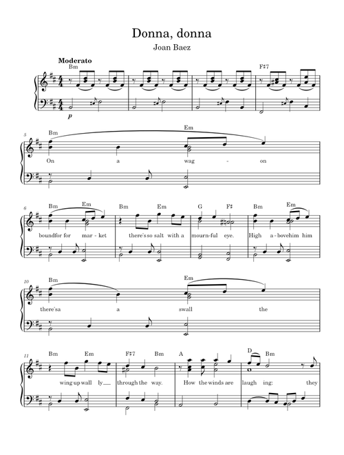 Donna Donna – Misc tunes