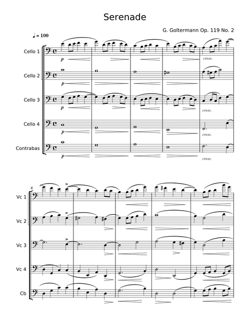 Serenade op. 119 No. 2 - Georg Goltermann