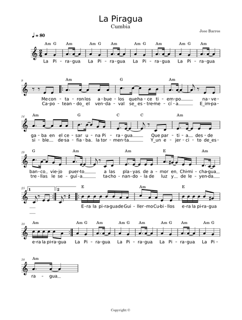 La Piragua – Jose Barros