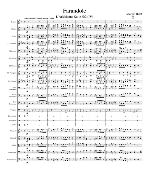Farandole from L'Arlésienne Suite №2 (4th Movement), Georges Bizet