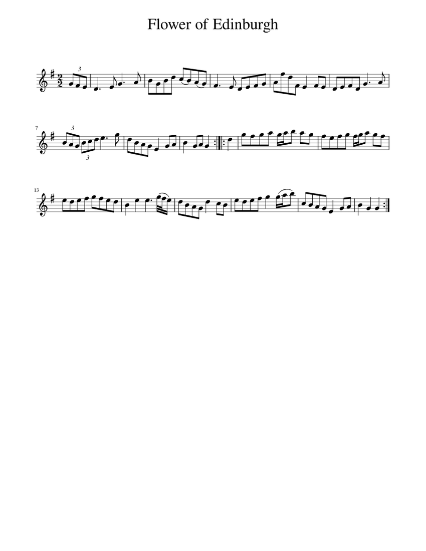 Flower of Edinburgh Sheet music for Piano (Solo)