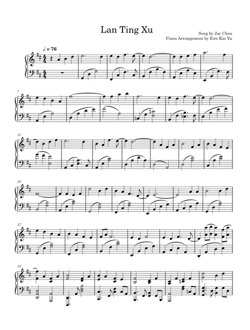 兰亭序 – Jay Chou