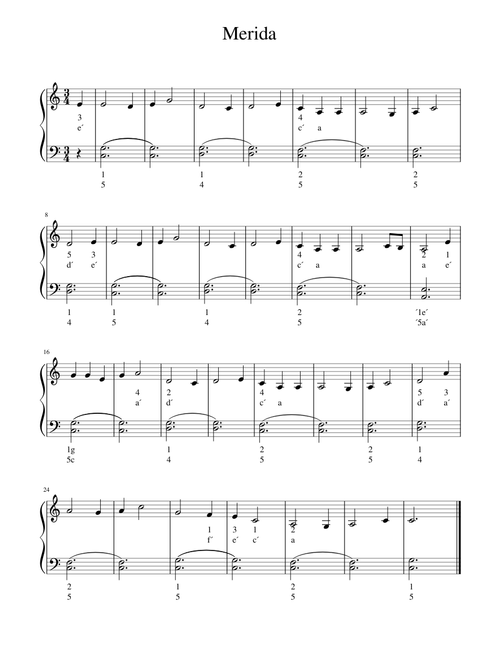 Merida piano