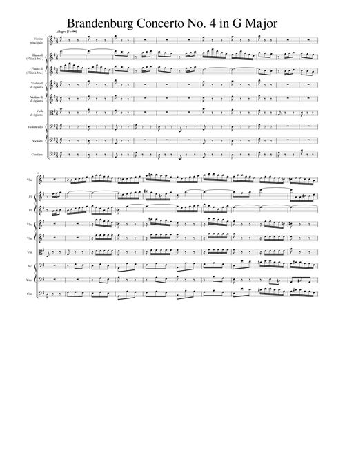 Brandenburg Concerto No. 4 in G Major