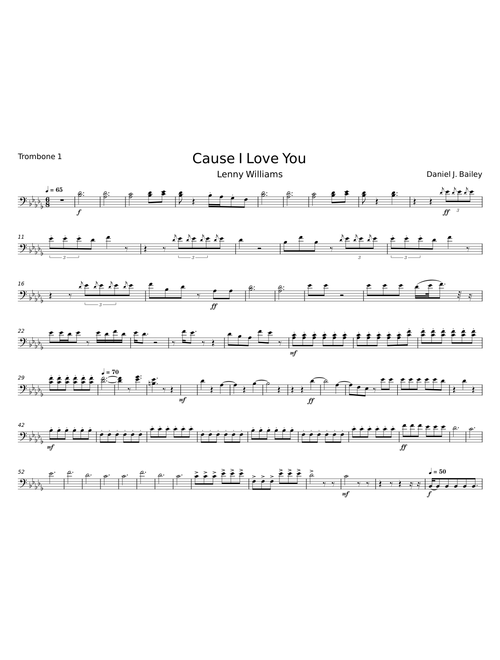 Cause I Love You - Daniel J Bailey;Lenny Williams