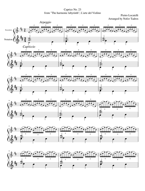 Caprice No. 23 from "The harmonic labyrinth," L'arte del Violino - Pietro Locatelli