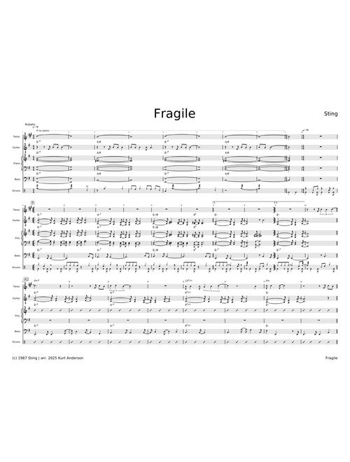Fragile - Sting