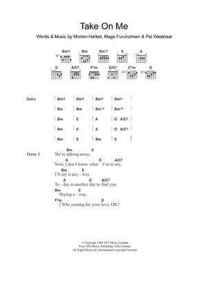 Play Official version of Hunting high and low Sheet Music by