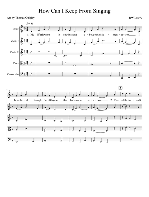 How Can I Keep From Singing – Robert Lowry
