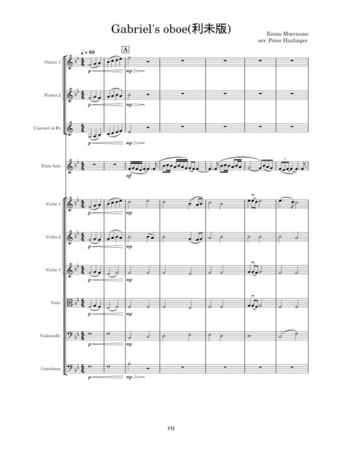 Gabriel's Oboe – Ennio Morricone(利未版)