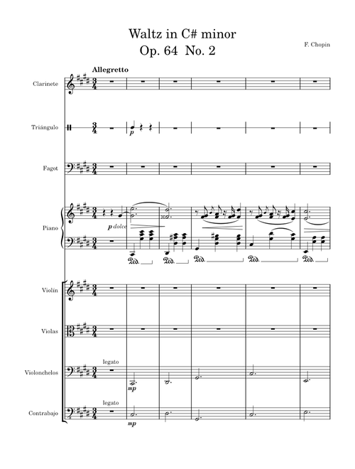 Waltz in C sharp minor Op.64, No. 2 – Frédéric Chopin