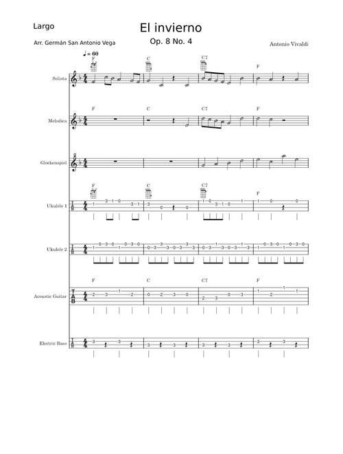 Largo from winter – Antonio Vivaldi_arreglo escolar