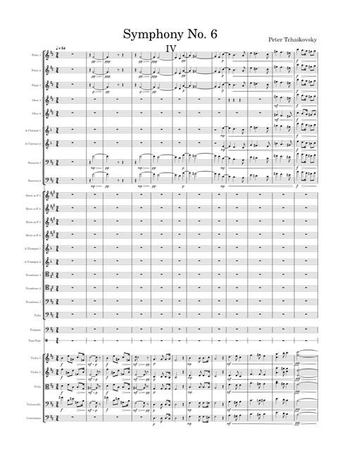 Symphony No.6, Op.74, Movt 4 – Pyotr Ilyich Tchaikovsky
