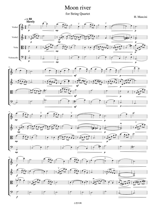 Moon river - Henry Mancini