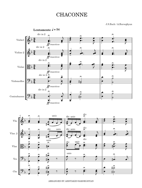 Chaconne from Violin Partita No.2 in D minor – Johann Sebastian Bach