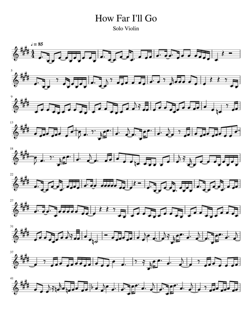How Far I ll Go - Moana