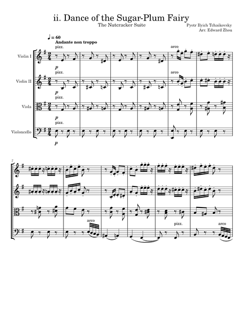 Dance of the Sugar Plum Fairy (Nutcracker Suite) - Pyotr Ilyich Tchaikovsky
