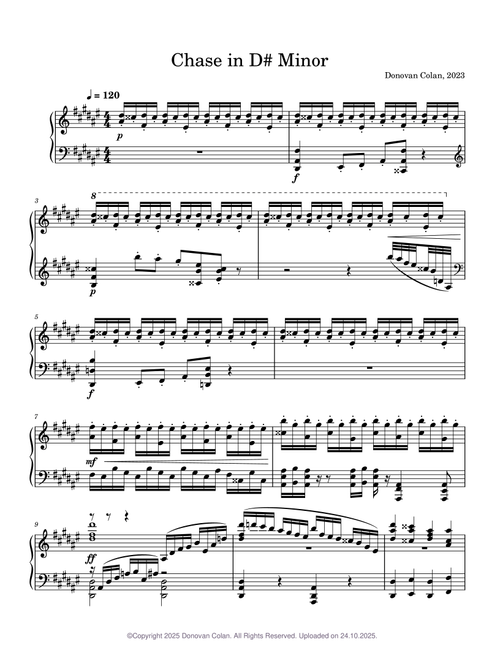 Chase In D# Minor - Donovan Colan