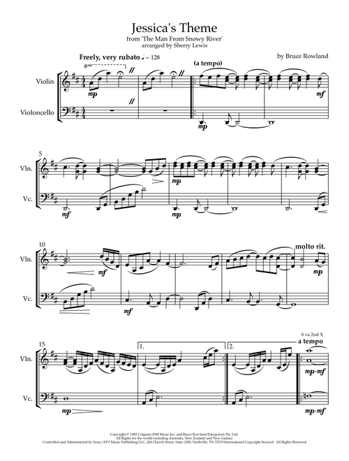 Jessica's Theme (breaking In The Colt) (Arr. Sherry Lewis) - Bruce Rowland (Instrumental Duet)