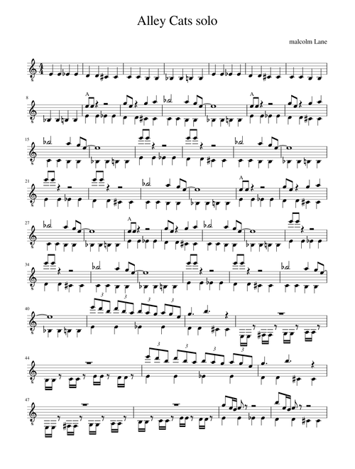 Alley Cats solo