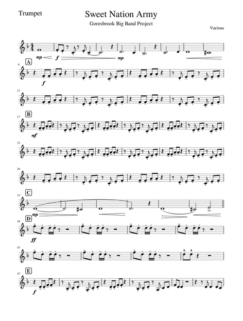 Sweet Nation Army-Trumpet