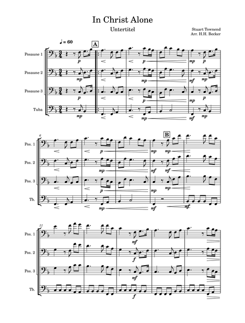 In Christ Alone (Arr. Hans Hermann Becker) - Stuart Townend (Brass Ensemble)