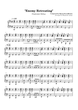 Enemy Retreating – MasterSwordRemix - Undertale Yellow Sheet Music for ...