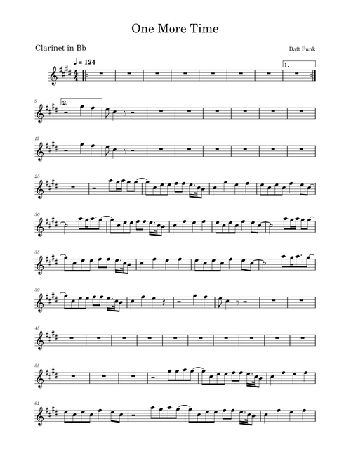 One more time – Daft Punk